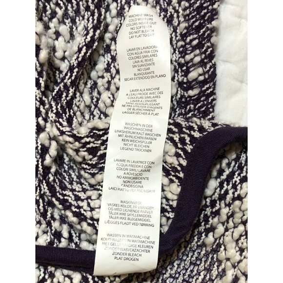 FABLETICS Womens SMALL Purple Moscow Wrap Open Duster Long CARDIGAN Sweater EUC - Picture 8 of 8